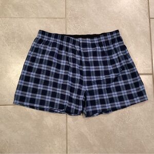 NWOT George Black and White Checkered Boxers